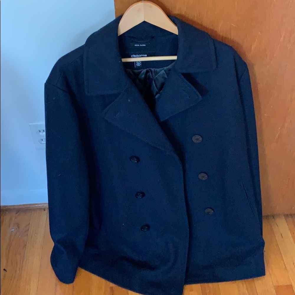 Navy Claiborne Peacoat